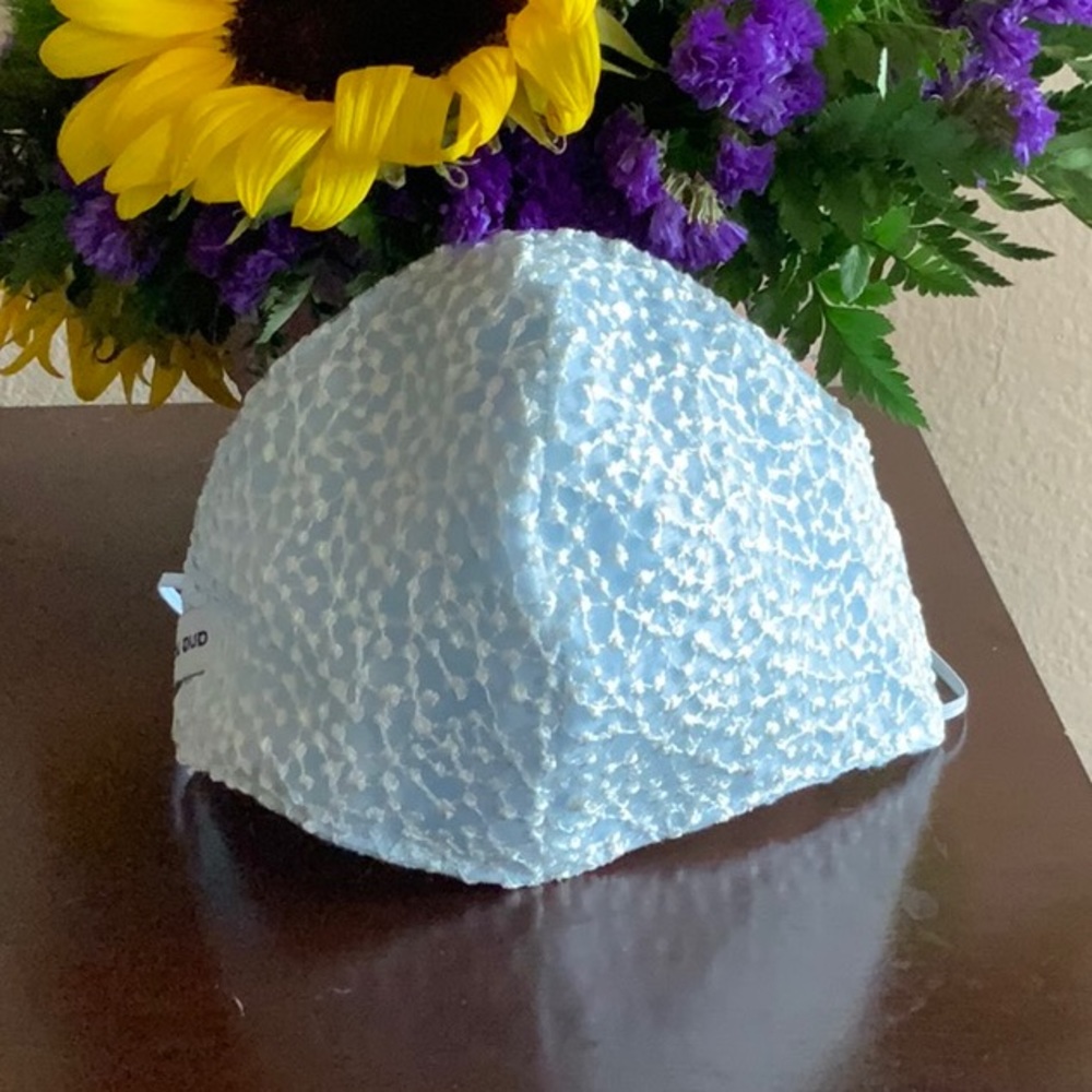 NWOT Light Blue Face Mask